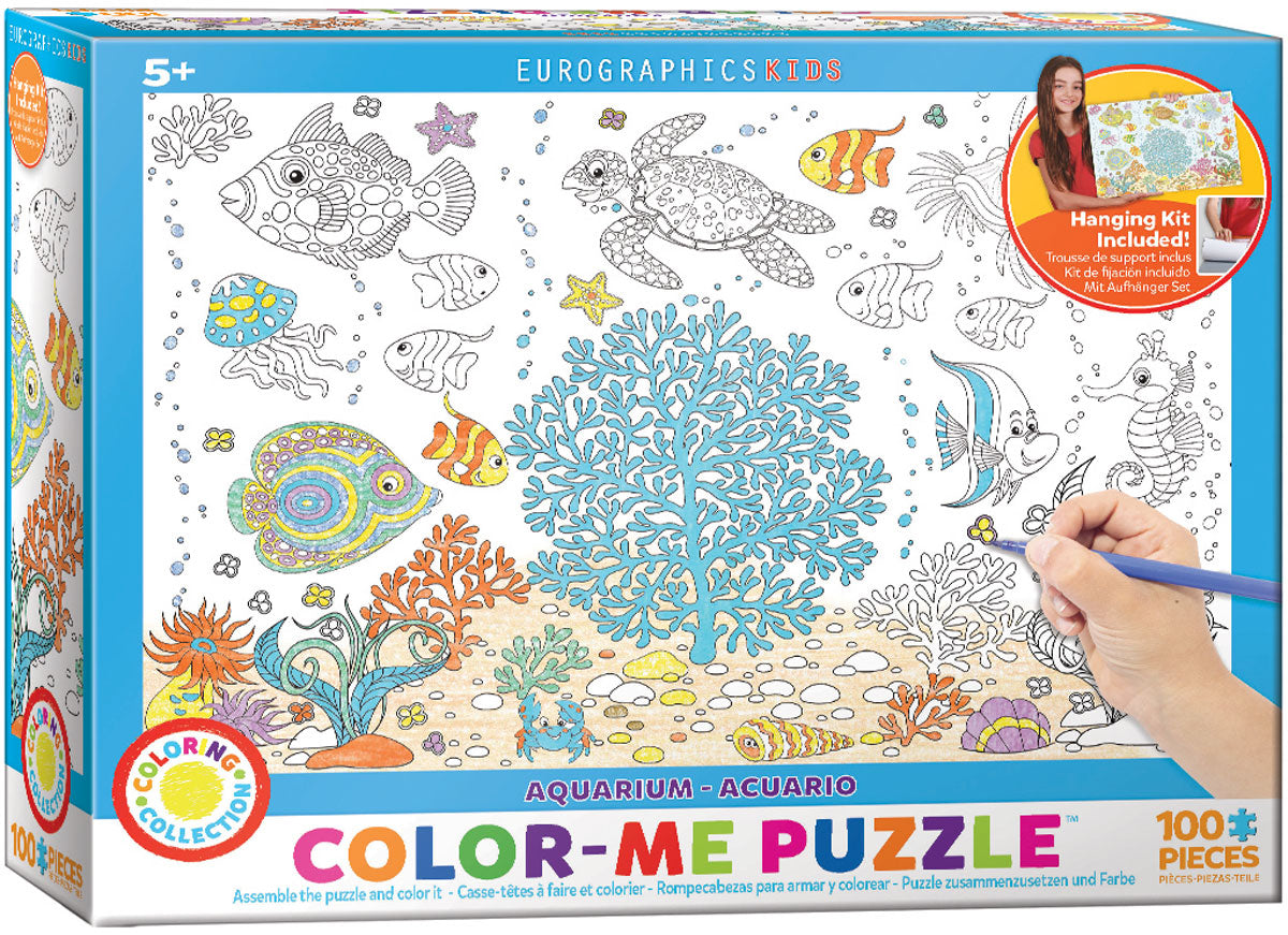 Color Me - Aquarium – 100 Piece Jigsaw Puzzle (Eurographics)
