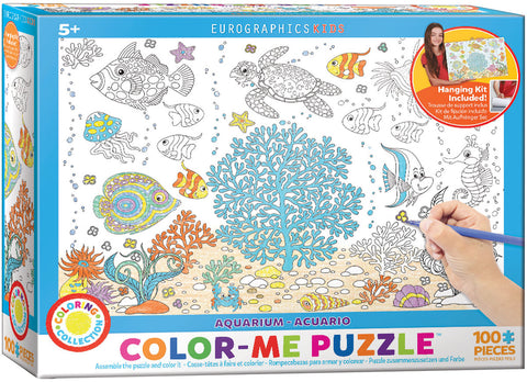 Color Me - Aquarium – 100 Piece Jigsaw Puzzle (Eurographics)