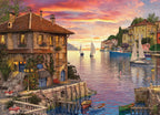 Eurographics - Mediterranean Harbor by Dominic Davison - 1000 piece jigsaw puzzle