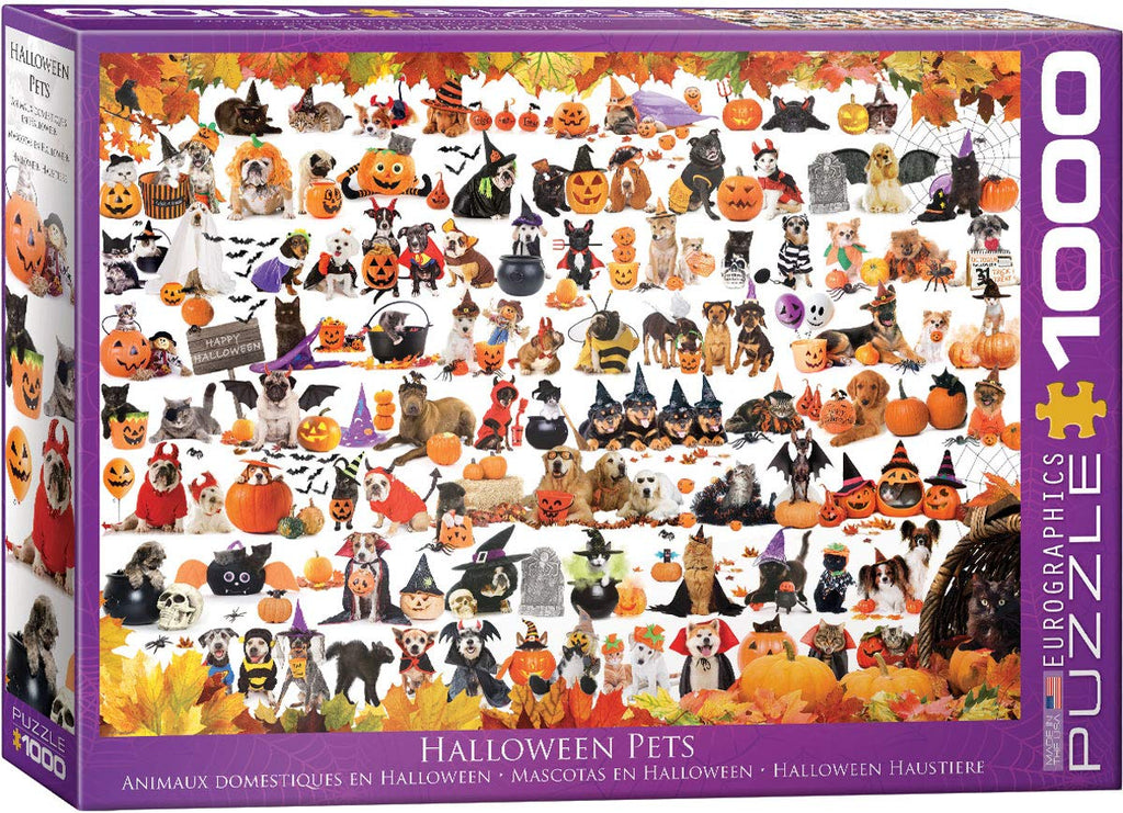 Halloween Puppies and Kittens – 1000 Piece Jigsaw Puzzle (Eurographics)