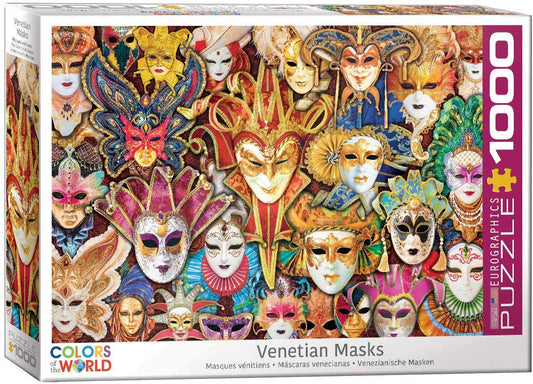 Eurographics - Venetian Masks - 1000 Piece Jigsaw Puzzle