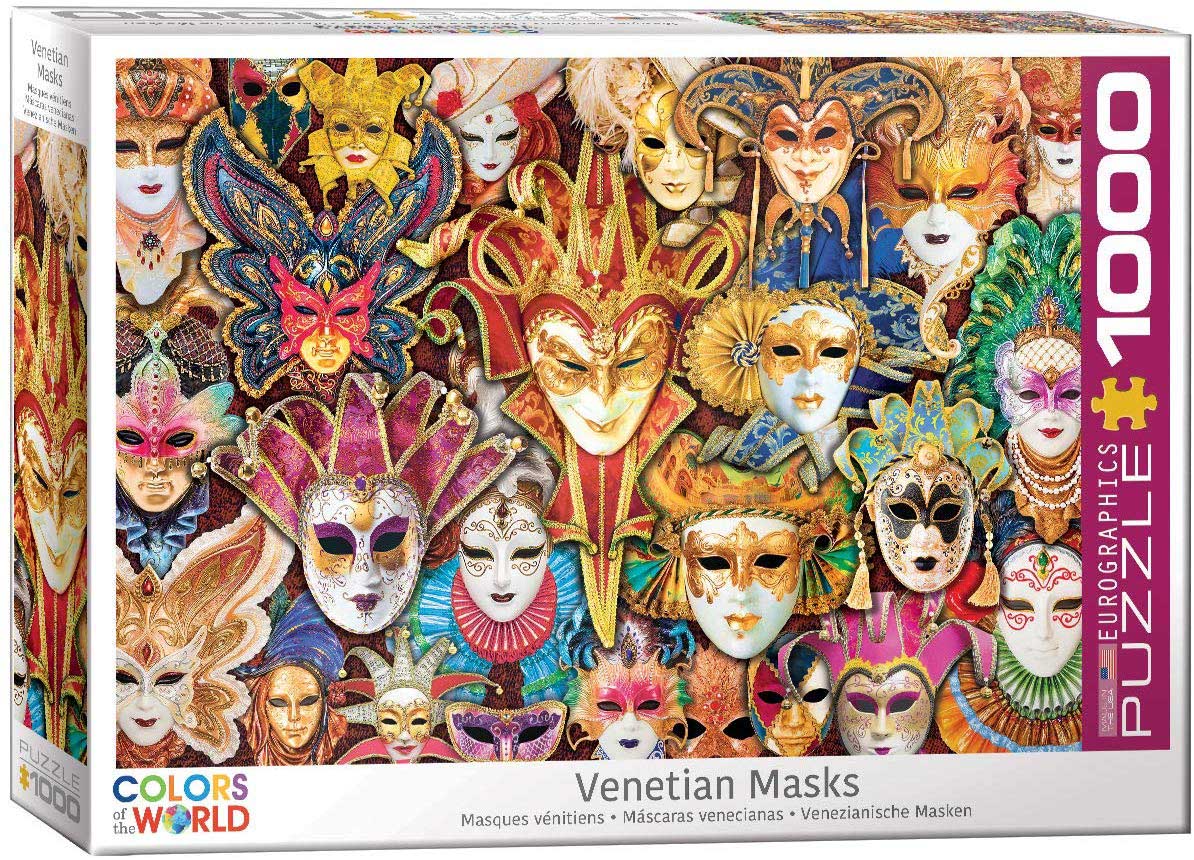 Venetian Masks – 1000 Piece Jigsaw Puzzle (Eurographics)