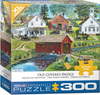 Eurographics 8300-5383 XXL Pieces - Old Covered Bridge by Bob Fair 300 Piece Jigsaw Puzzle