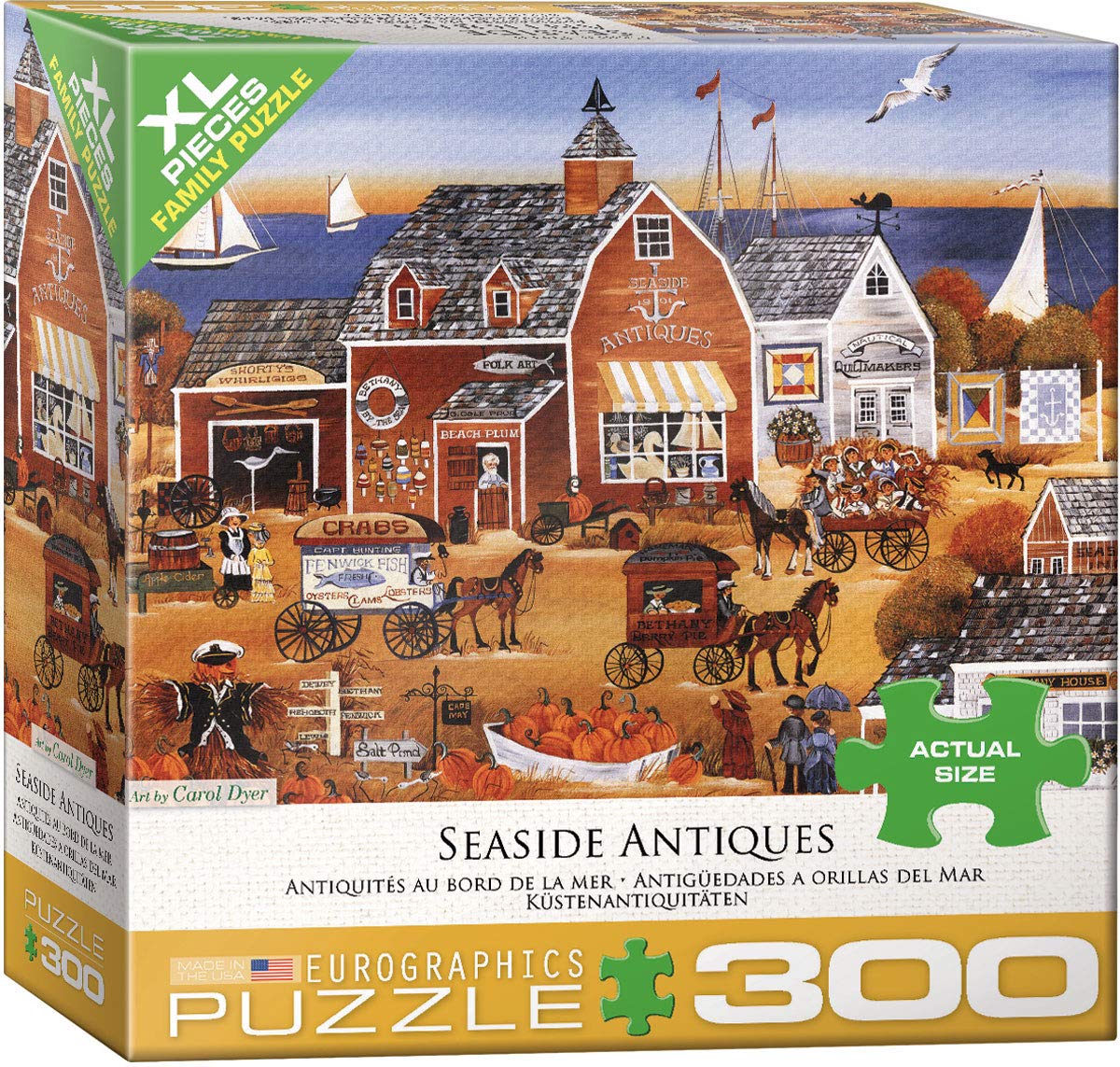 Eurographics 8300-5390 XXL Pieces - Seaside Antiques by Carol Dyer 300 Piece Jigsaw Puzzle
