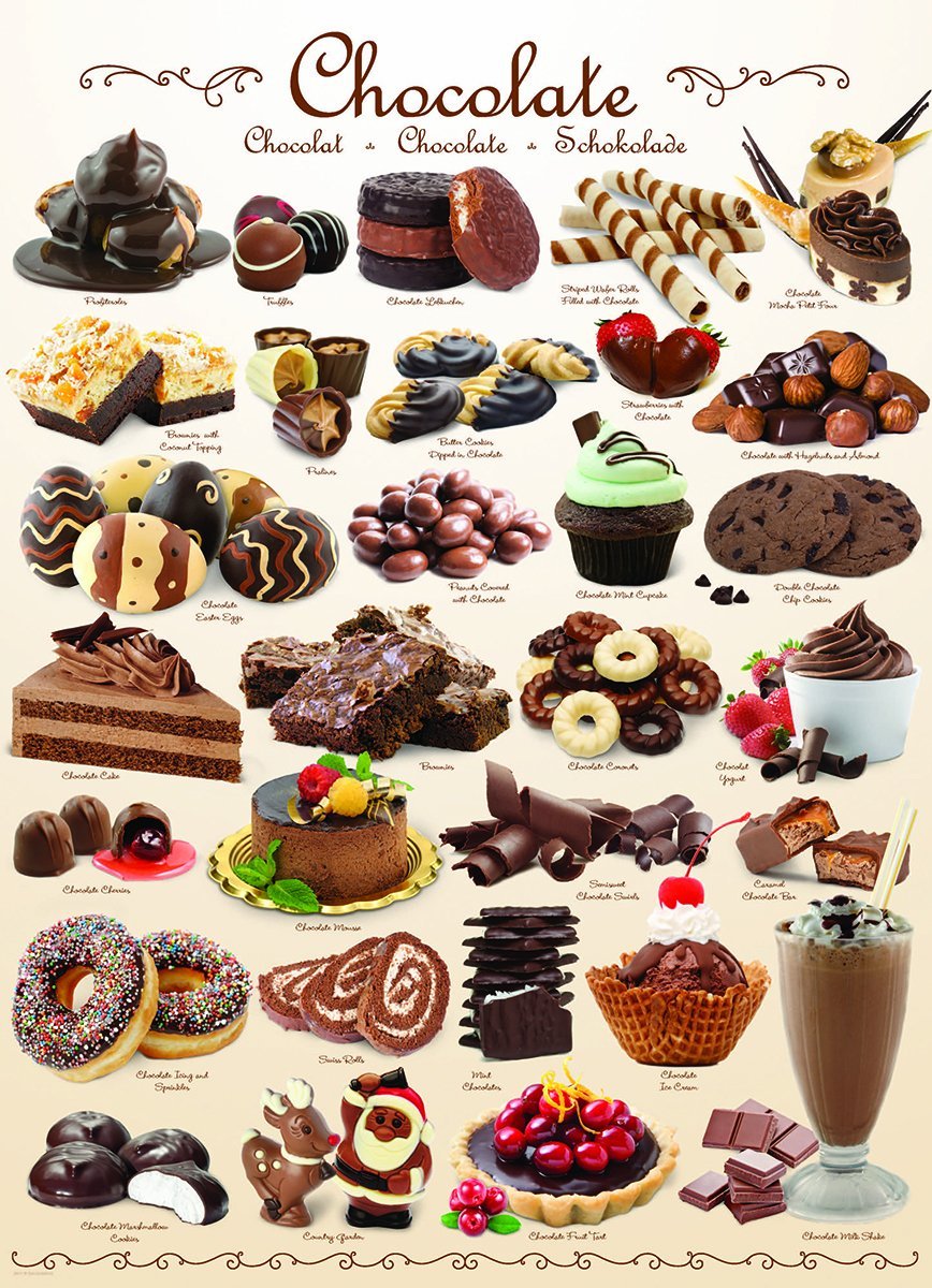 Sweet Line - Chocolate – 1000 Piece Jigsaw Puzzle (Eurographics)