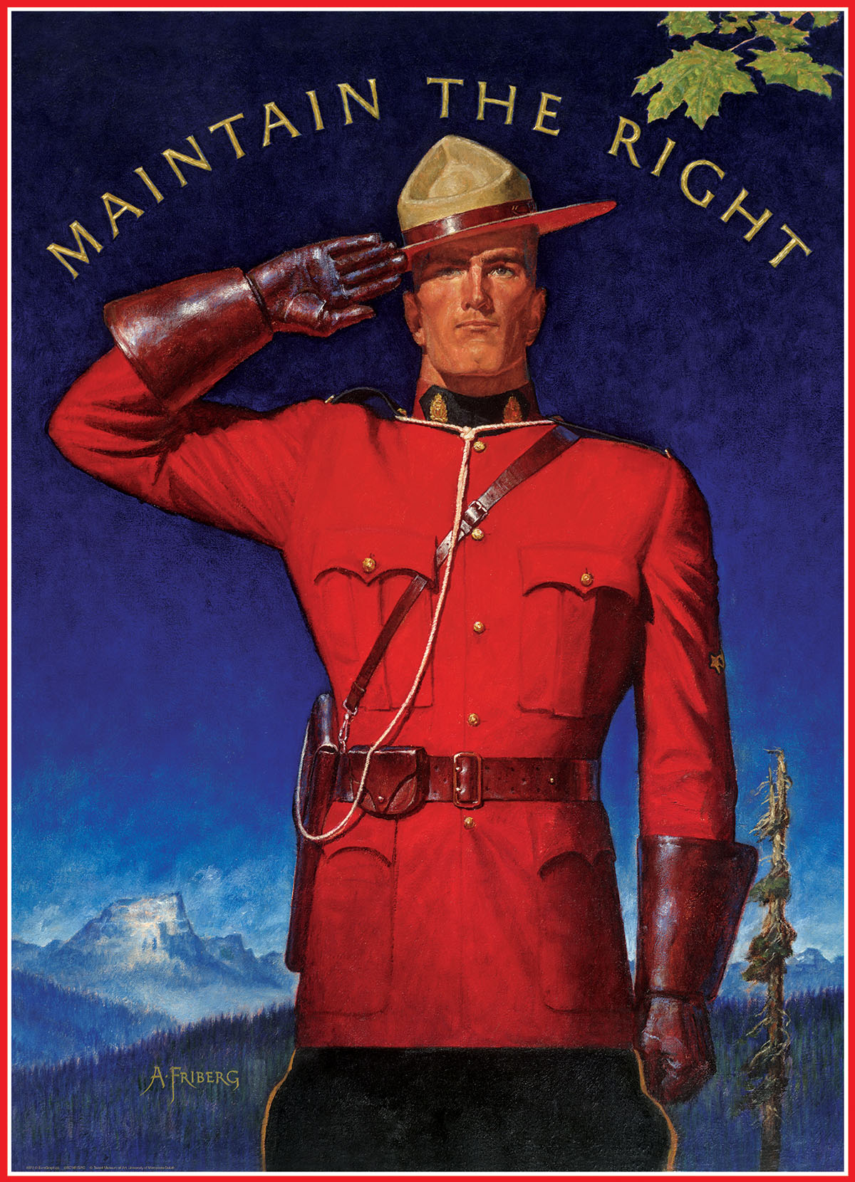 Eurographics 6000-0972 Royal Canadian Mounted Police - Maintain the Right - 1000 Piece Jigsaw Puzzle
