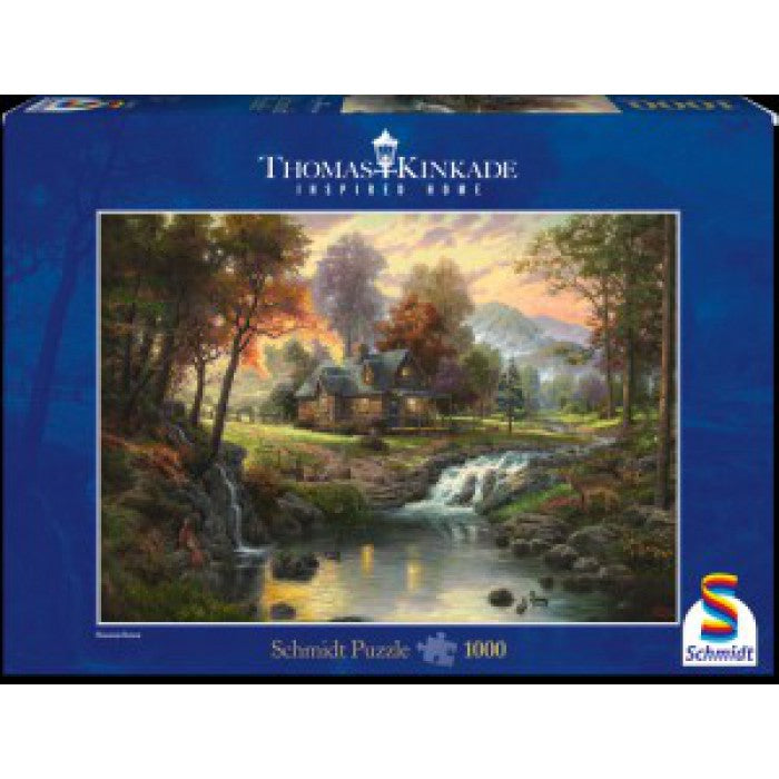 Mountain Retreat by Thomas Kinkade – 1000 Piece Jigsaw Puzzle (Schmidt)