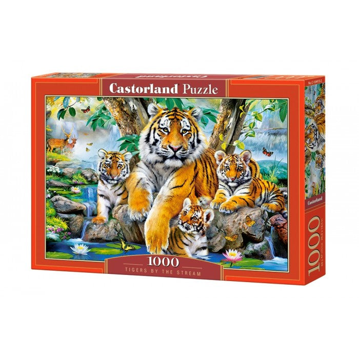 Castorland - Tigers by the Stream - 1000 Piece Jigsaw Puzzle