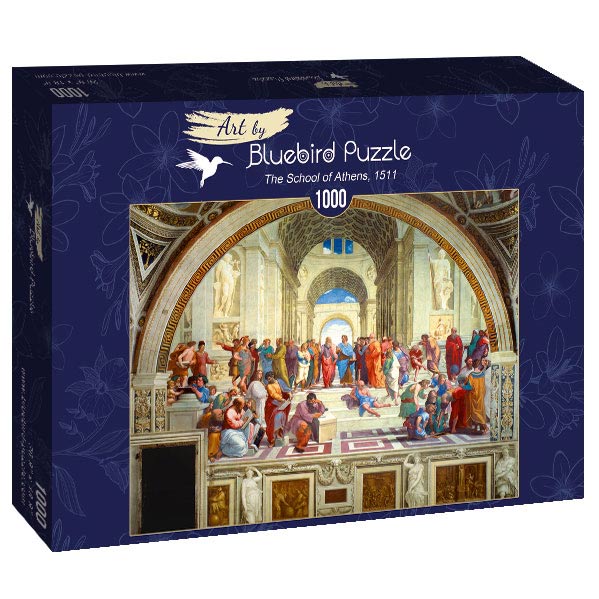 The School of Athens, 1511 by Raphael – 1000 Piece Jigsaw Puzzle (Bluebird Puzzle)