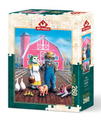 Cat Farm – 260 Piece Jigsaw Puzzle (Art Puzzle)