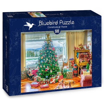 Bluebird Puzzle - Christmas at Home - 500 Piece Jigsaw Puzzle