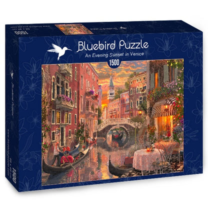 Bluebird Puzzle - An Evening Sunset in Venice - 1500 Piece Jigsaw Puzzle