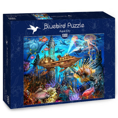 Bluebird Puzzle - Aqua City - 1000 Piece Jigsaw Puzzle