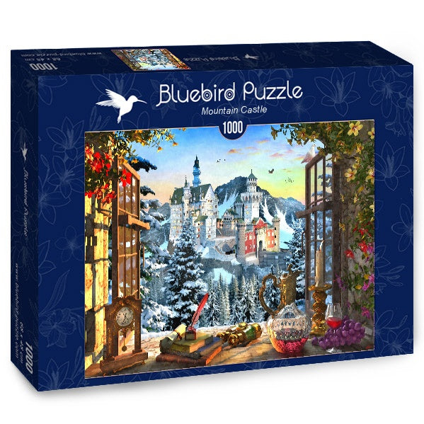 Bluebird Puzzle - Mountain Castle - 1000 Piece Jigsaw Puzzle