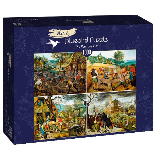 The Four Seasons by Pieter Brueghel the Younger – 1000 Piece Jigsaw Puzzle (Bluebird Puzzle)