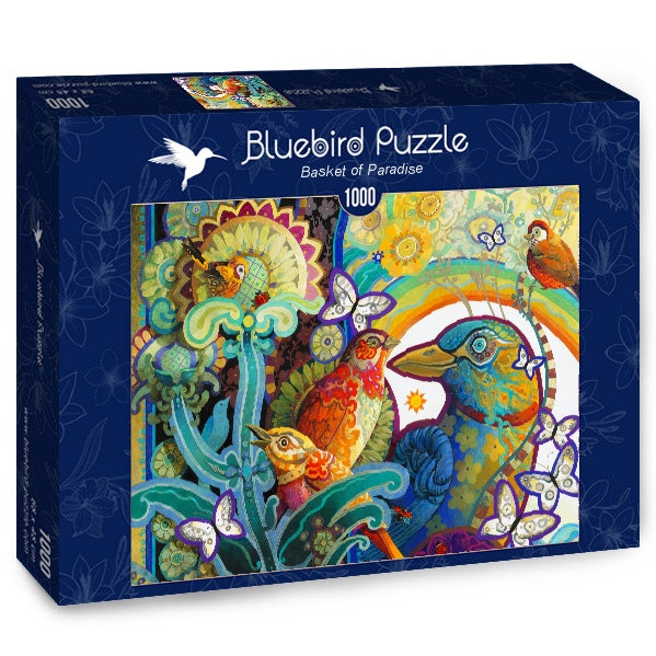 Bluebird Puzzle - Basket of Paradise - 1000 Piece Jigsaw Puzzle
