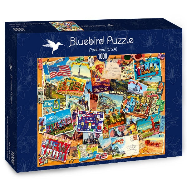 Postcard (USA) – 1000 Piece Jigsaw Puzzle (Bluebird Puzzle)