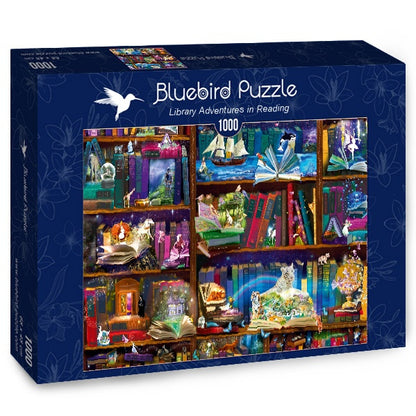 Bluebird Puzzle - Library Adventures in Reading - 1000 Piece Jigsaw Puzzle
