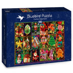 Festive Ornaments – 1000 Piece Jigsaw Puzzle (Bluebird Puzzle)