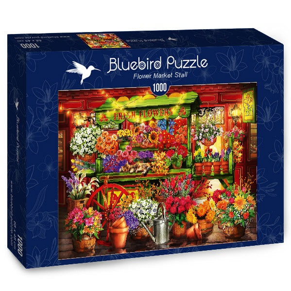 Flower Market Stall – 1000 Piece Jigsaw Puzzle (Bluebird Puzzle)