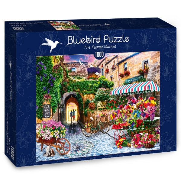 Bluebird Puzzle - The Flower Market - 1000 Piece Jigsaw Puzzle