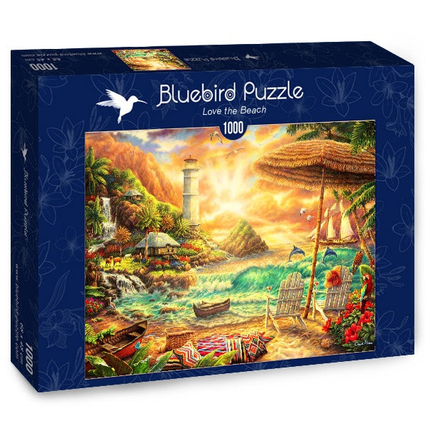 Bluebird Puzzle - Love the Beach - 1000 Piece Jigsaw Puzzle