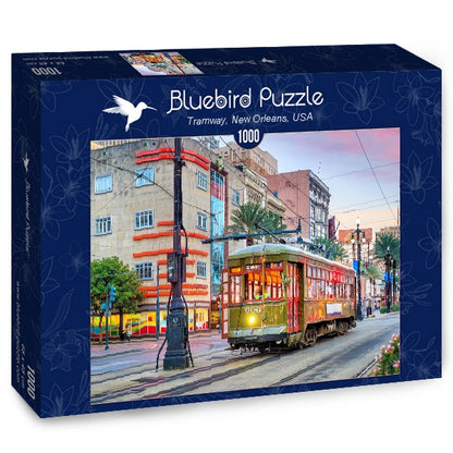 Bluebird Puzzle - Tramway, New Orleans, USA - 1000 Piece Jigsaw Puzzle