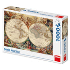 Antique World Map – 1000 Piece Jigsaw Puzzle (Dino)