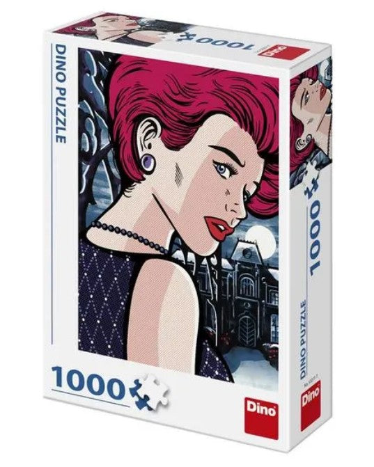 Dino - Pop Art - Mysterious Woman - 1000 Piece Jigsaw Puzzle