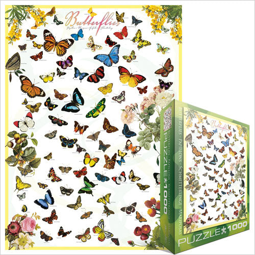Butterflies – 1000 Piece Jigsaw Puzzle (Eurographics)