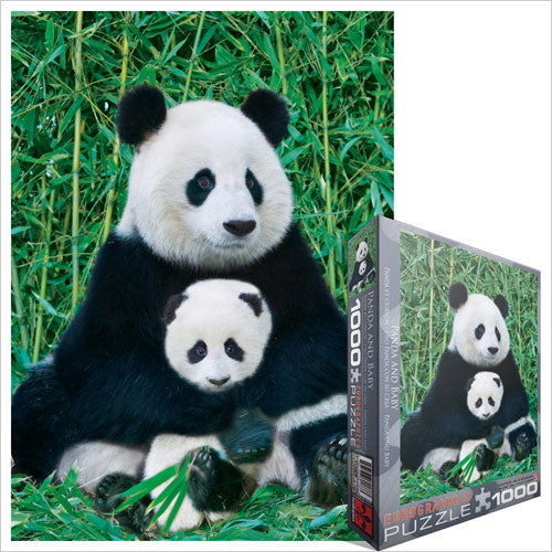 The Panda family – 1000 Piece Jigsaw Puzzle (Eurographics)