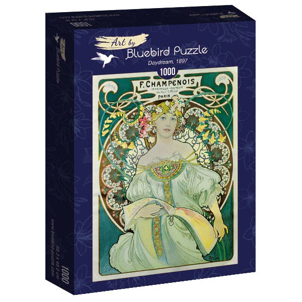 Daydream, 1897 by Mucha – 1000 Piece Jigsaw Puzzle (Bluebird Puzzle)