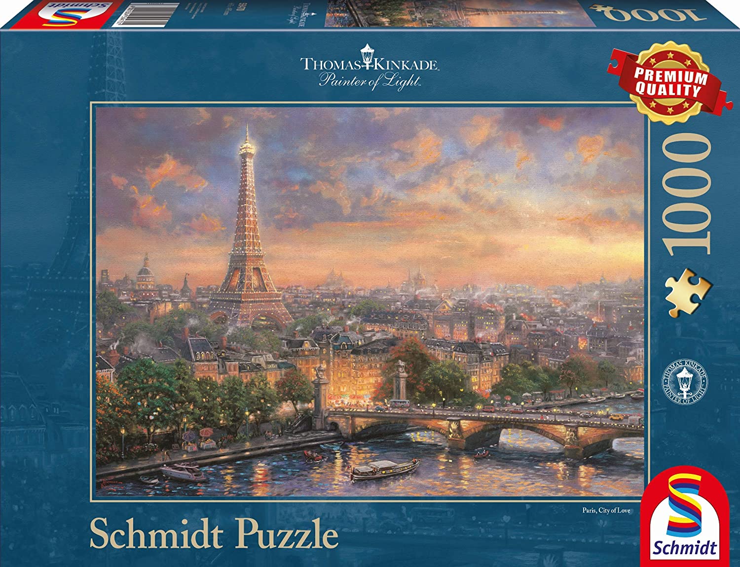 City of Love by Thomas Kinkade – 1000 Piece Jigsaw Puzzle (Schmidt)