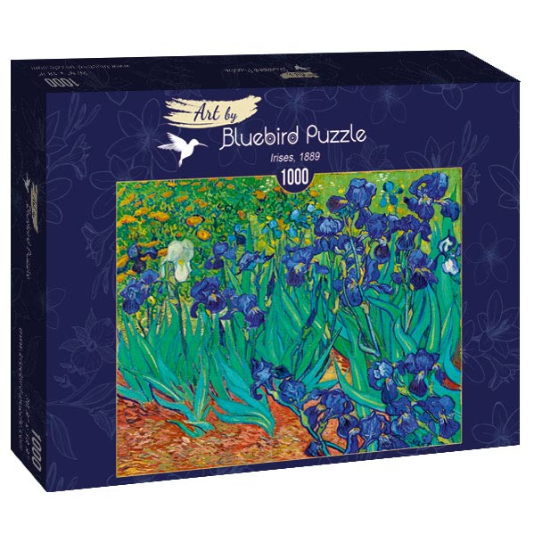 Irises, 1889 by Vincent Van Gogh – 1000 Piece Jigsaw Puzzle (Bluebird Puzzle)