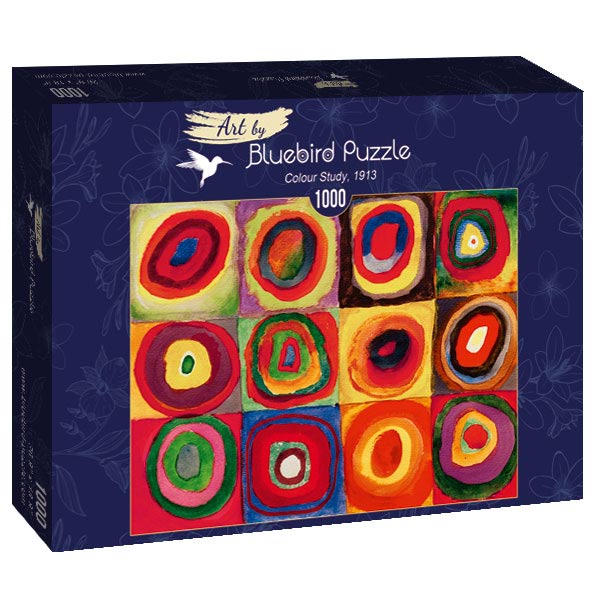 Colour Study, 1913 by Kandinsky – 1000 Piece Jigsaw Puzzle (Bluebird Puzzle)