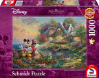 Disney-Sweethearts Mickey & Minnie by Thomas Kinkade – 1000 Piece Jigsaw Puzzle (Schmidt)