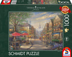 Cafe in Munich by Thomas Kinkade – 1000 Piece Jigsaw Puzzle (Schmidt)