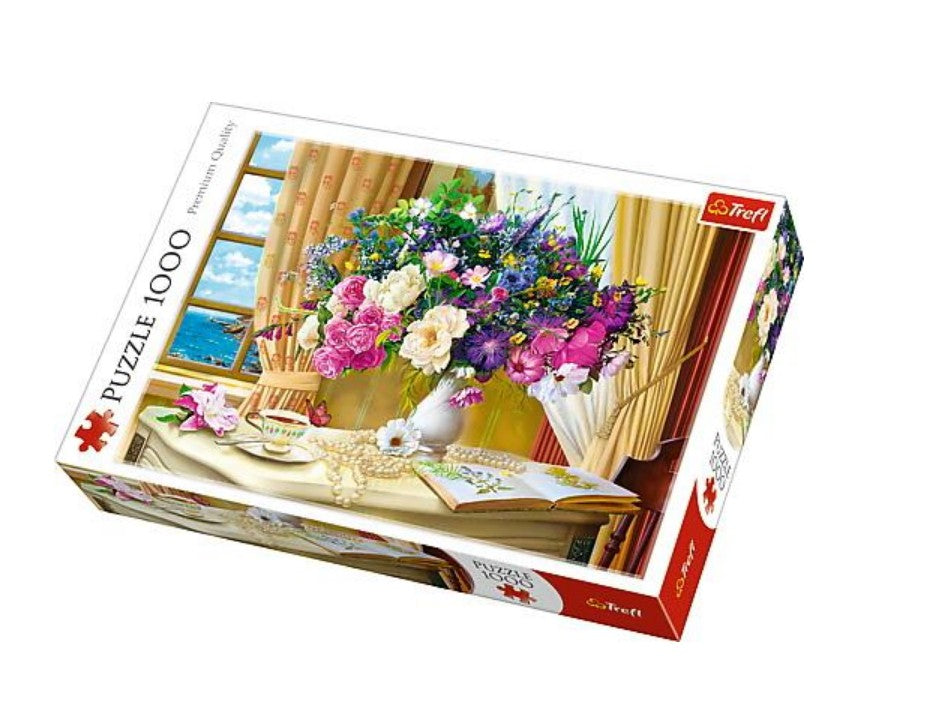 Trefl - Flowers in the Morning - 1000 Piece Jigsaw Puzzle