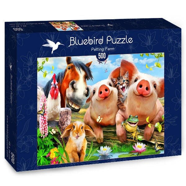 Petting Farm – 500 Piece Jigsaw Puzzle (Bluebird Puzzle)