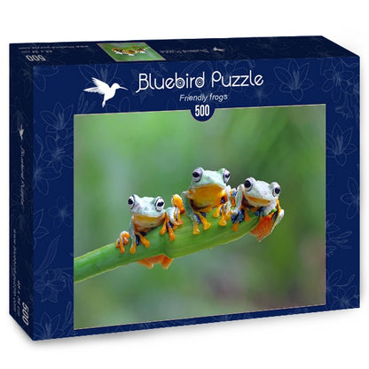Bluebird Puzzle - Friendly Frogs - 500 Piece Jigsaw Puzzle