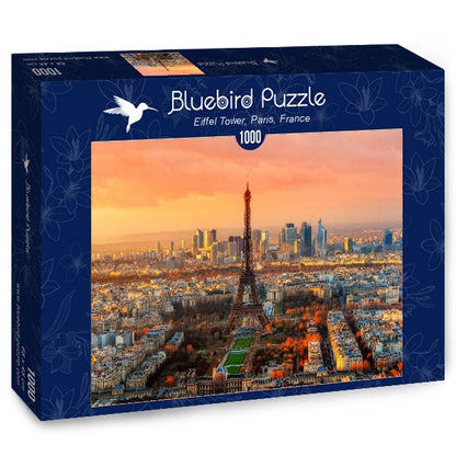 Bluebird Puzzle - Eiffel Tower, Paris, France - 1000 Piece Jigsaw Puzzle