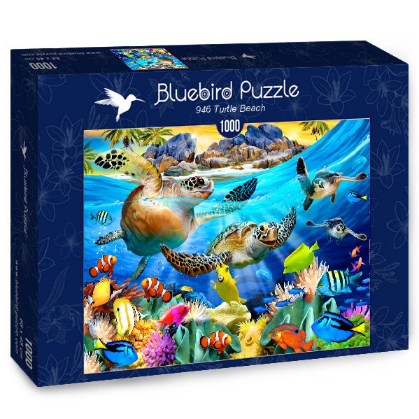 Turtle Beach – 1000 Piece Jigsaw Puzzle (Bluebird Puzzle)