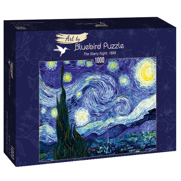The Starry Night, 1889 by Vincent Van Gogh – 1000 Piece Jigsaw Puzzle (Bluebird Puzzle)