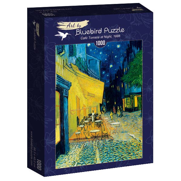 Café Terrace at Night, 1888 by Vincent Van Gogh – 1000 Piece Jigsaw Puzzle (Bluebird Puzzle)