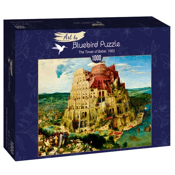 The Tower of Babel, 1563 by Pieter Bruegel the Elder – 1000 Piece Jigsaw Puzzle (Bluebird Puzzle)