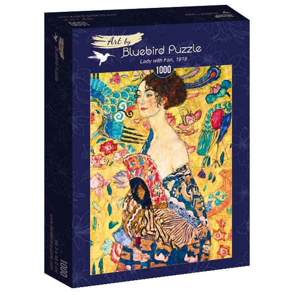 Lady with Fan, 1918 by Gustave Klimt – 1000 Piece Jigsaw Puzzle (Bluebird Puzzle)