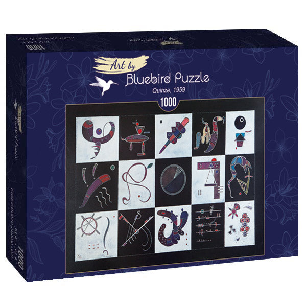 Quinze, 1959 by Kandinsky – 1000 Piece Jigsaw Puzzle (Bluebird Puzzle)