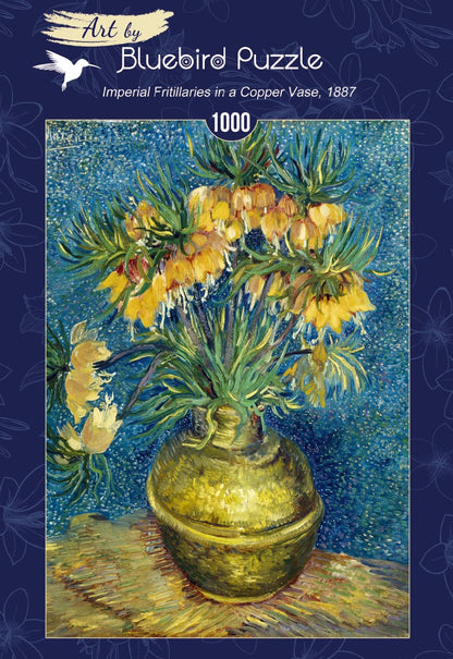 Bluebird Puzzle - Vincent Van Gogh - Imperial Fritillaries in a Copper Vase, 1887 - 1000 Piece Jigsaw Puzzle