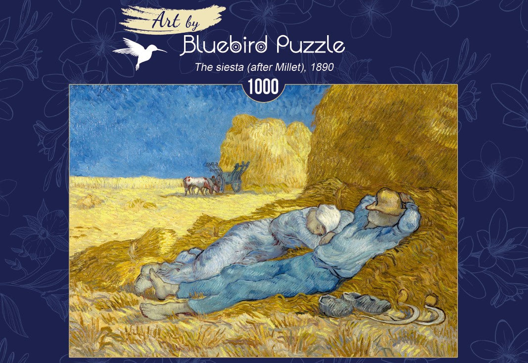 The siesta (after Millet), 1890 by Vincent Van Gogh – 1000 Piece Jigsaw Puzzle (Bluebird)