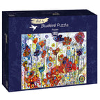 Poppies by Sally Rich – 1000 Piece Jigsaw Puzzle (Bluebird Puzzle)